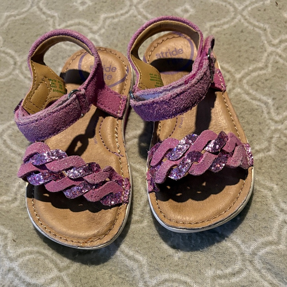 Stride Rite Sparkly Purple Kids Sandals